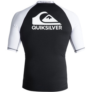 Quiksilver On Tour Short Sleeve Rash Vest BLACK EQYWR03075